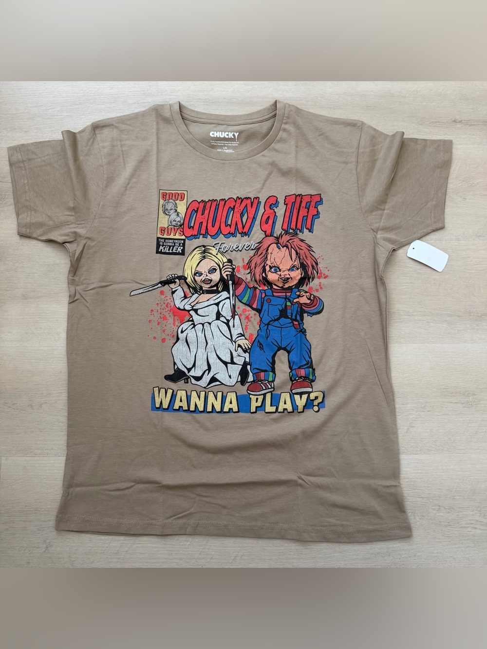 Chucky & Tiff Forever T-Shirt, Brown - Picture 9 of 12